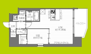 プレジオ九条の物件間取画像